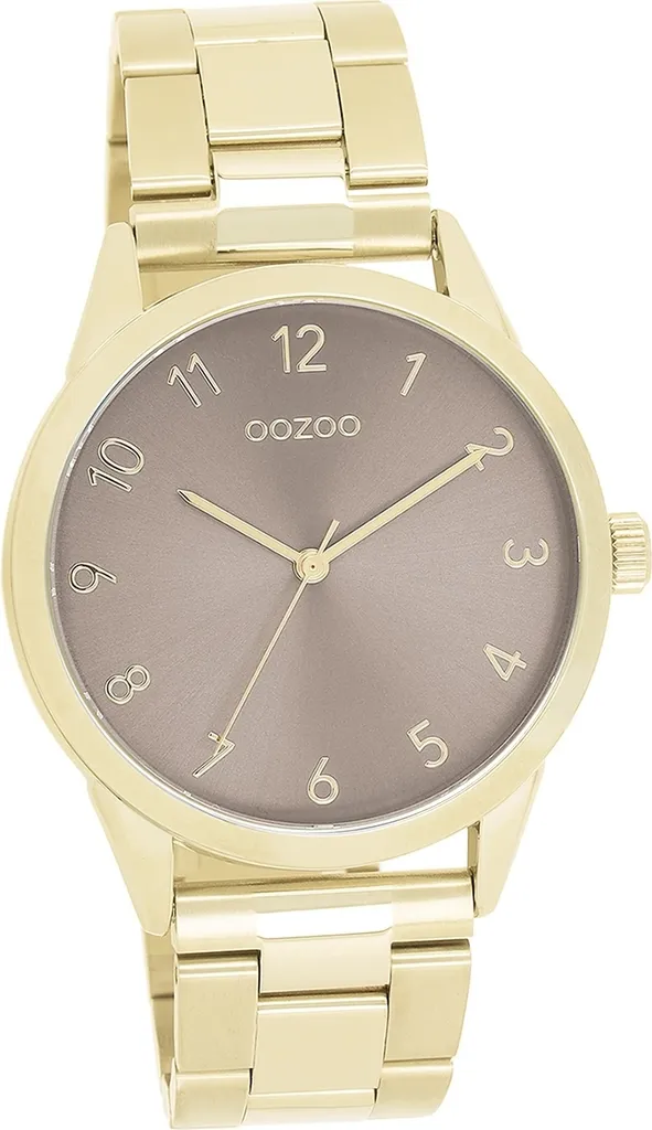Oozoo orologio da donna e da uomo analogico al quarzo braccialato oro Timepieces D2UOC11425