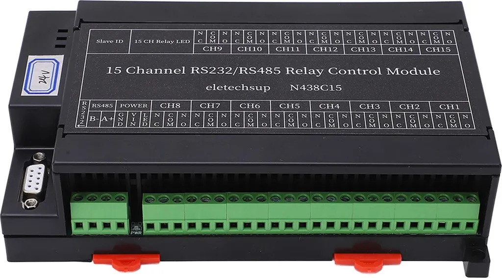 Module de Relais 16 Canaux RS485 RS232 DC24V pour Automate API et PC