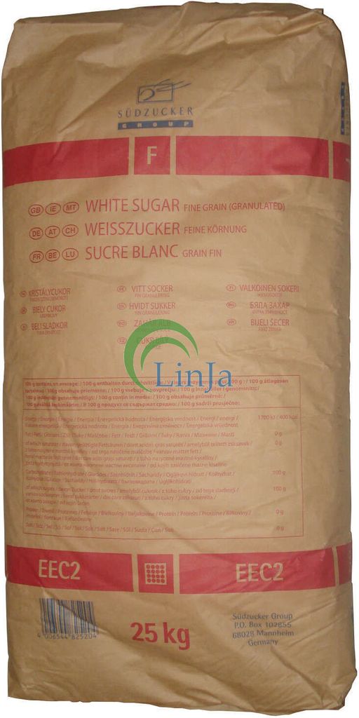 Südzucker fein KF 25kg Zucker Weisszucker Weißzucker Produktbild 