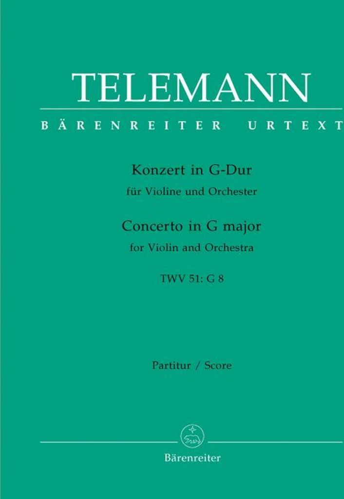 Konzert G-Dur TWV51:G8für Violine und Orchester