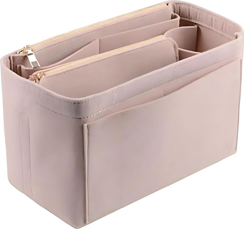 Vilten Handtas Organizer - Aufbewahrungstasche für Damen - 1 Stück - Grau - Filz