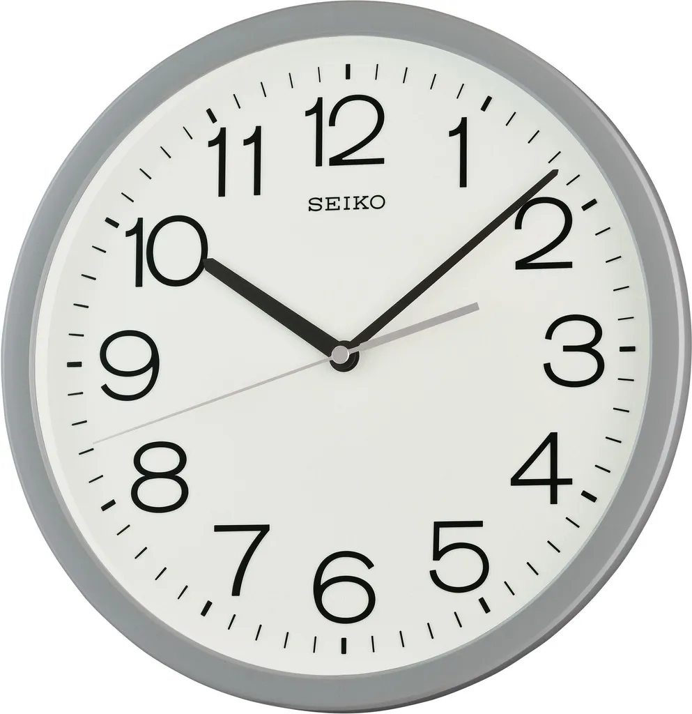 Horloge murale Seiko QXA847N lisible de loin : la solution Quartz précise
