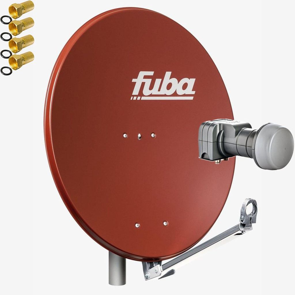 Fuba DAL 802 R Sat Satelliten Anlage Schüssel Twin LNB LMB DEK 217 2 Teilnehmer