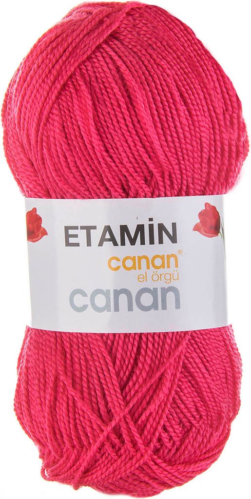 30g Canan Etamin uni Häkelgarn Strickgarn Amigurumi-Wolle , Farbe:E-121 pink
