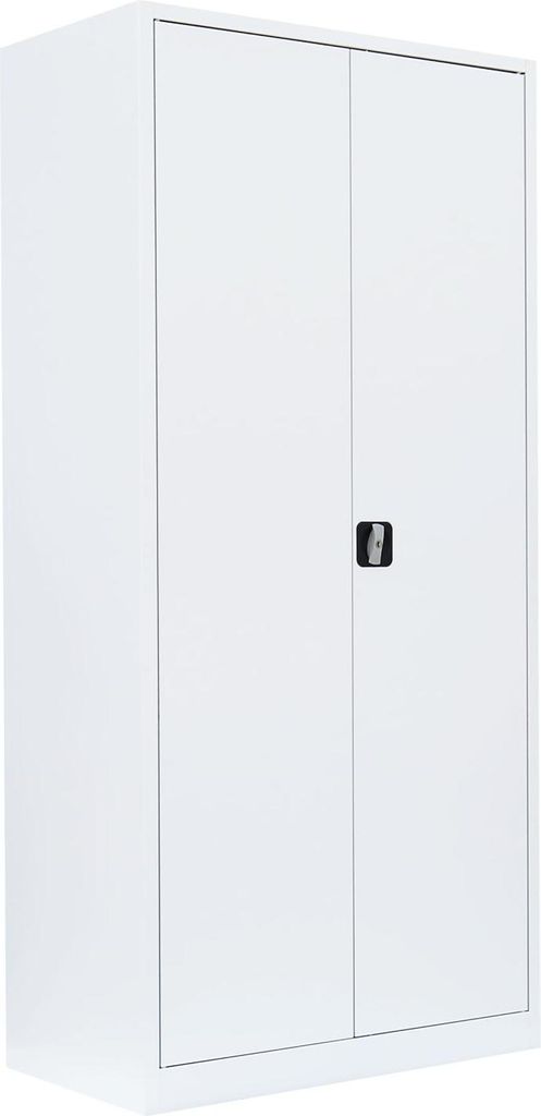 Stahl-Aktenschrank Metallschrank abschließbar Büroschrank 195 x 92,5 x 60cm Weiß 530367