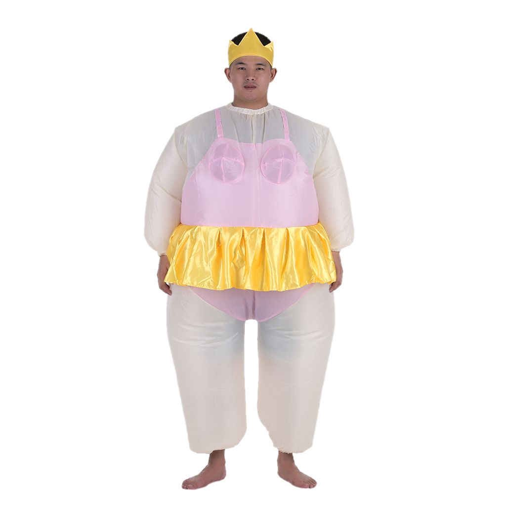 Fatsuit Aufblasbares Kostüm Ganzkörper-Overall Erwachsene Größe Karnev –