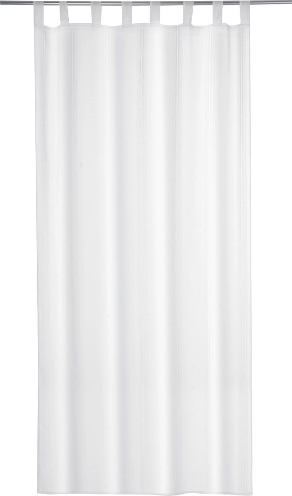 Schlaufenschal - 140 x 245 cm - Weiß - Polyester - Streifen