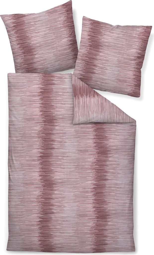Janine Design Edelflanell-Bettwäsche-Garnitur Chinchilla S 78067 Farbe beere mauve Größe 155x200+80x80