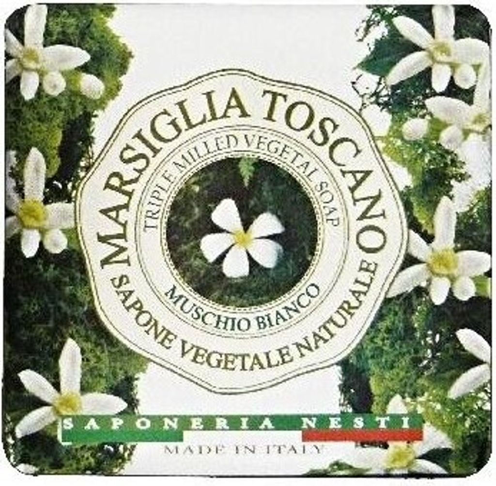 Nesti Dante Marsiglia toscano muschio bianco Seife 200gr. Produktbild 