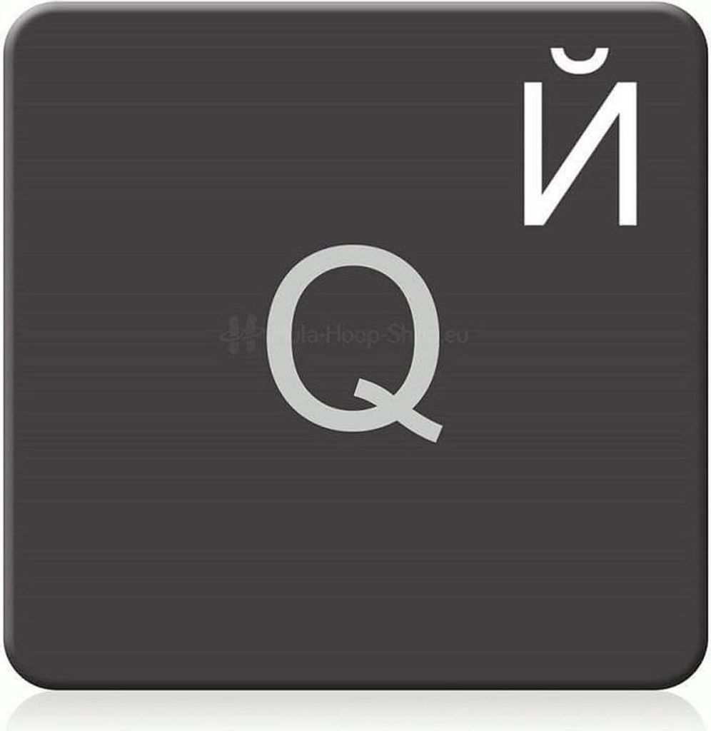 Russische Tastaturaufkleber transparent für Mac (Apple) in Produktbild 1