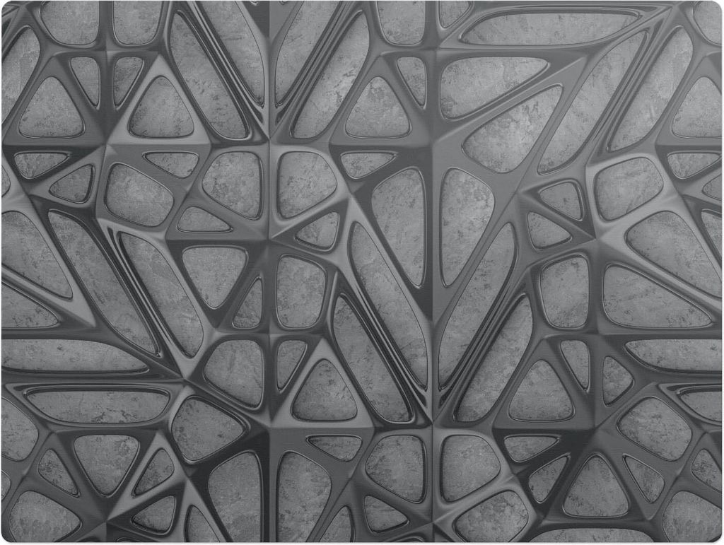 Organisches Gitter – Bodenschutzmatte – Stuhlunterlage 120x90 cm – Rutschfest – Hartbodenmatte