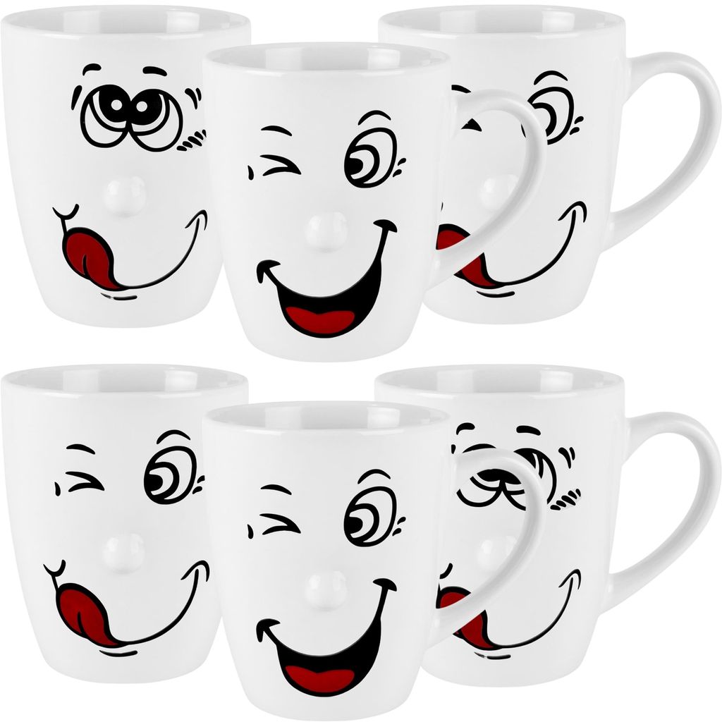 Kaffeetassen 6er Set Kaffeebecher Kaffee Tassen Becher Produktbild 