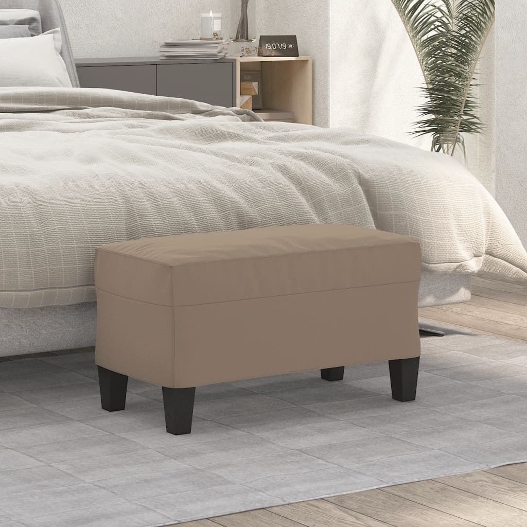 The Living Store Sitzbank Taupe 70x35x41 cm Mikrofasergewebe