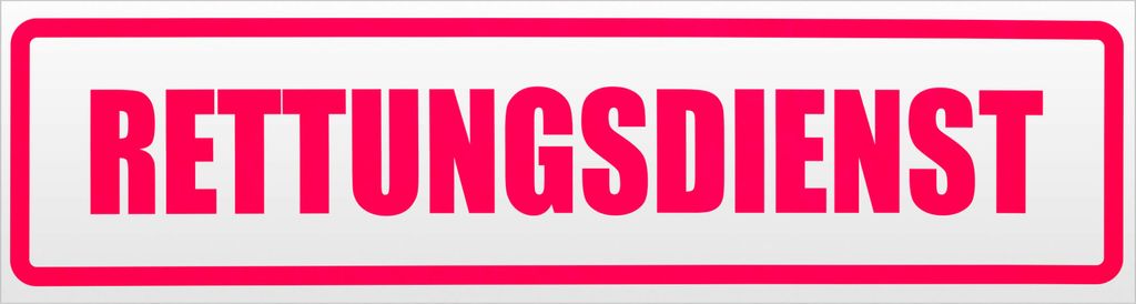Kiwistar Rettungsgasse Magnetschild Schild magnetisch - 20cm Neonpink - Magnetfolie für Auto PKW Kfz
