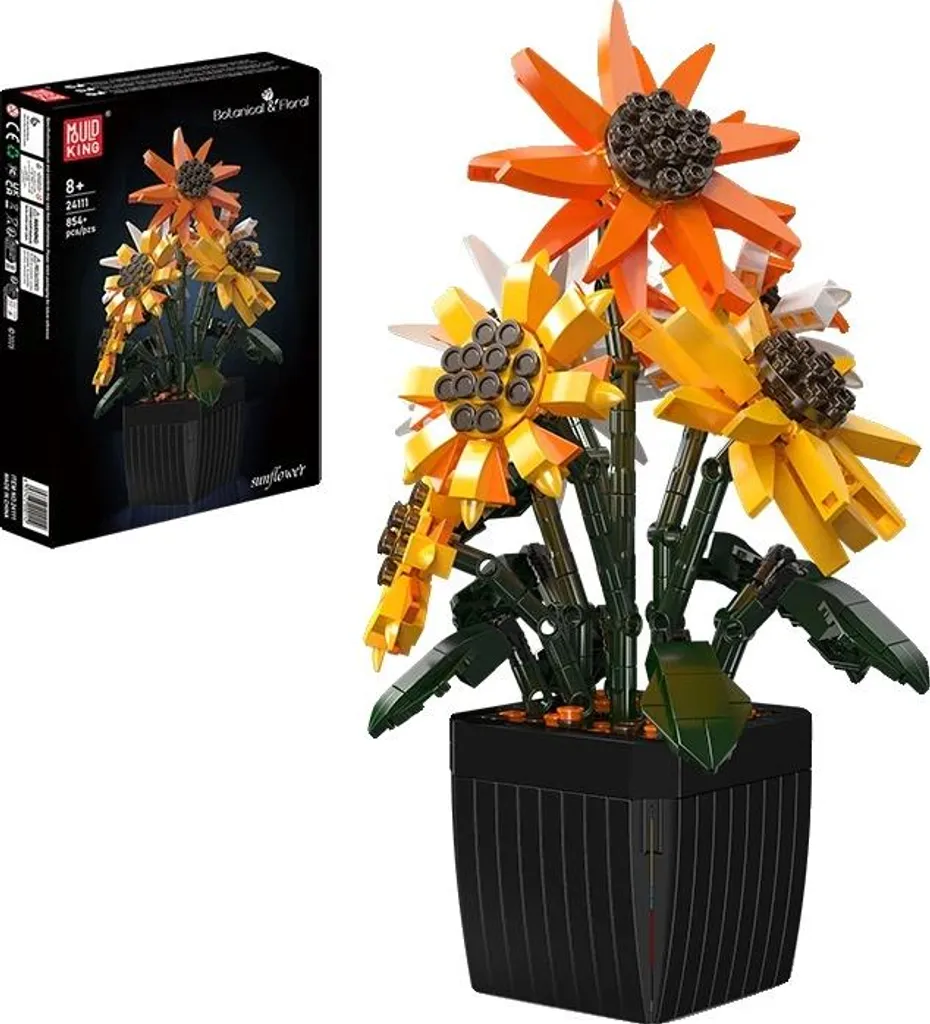 Modello da Costruzione Mazzo di Fiori 800+ Pezzi - Set Bouquet Creativo