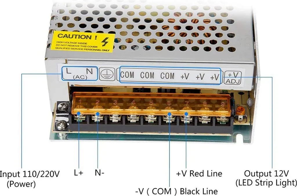 Alimentatore 12V 20A 240W Switching - Soluzione per LED, CCTV e Radio