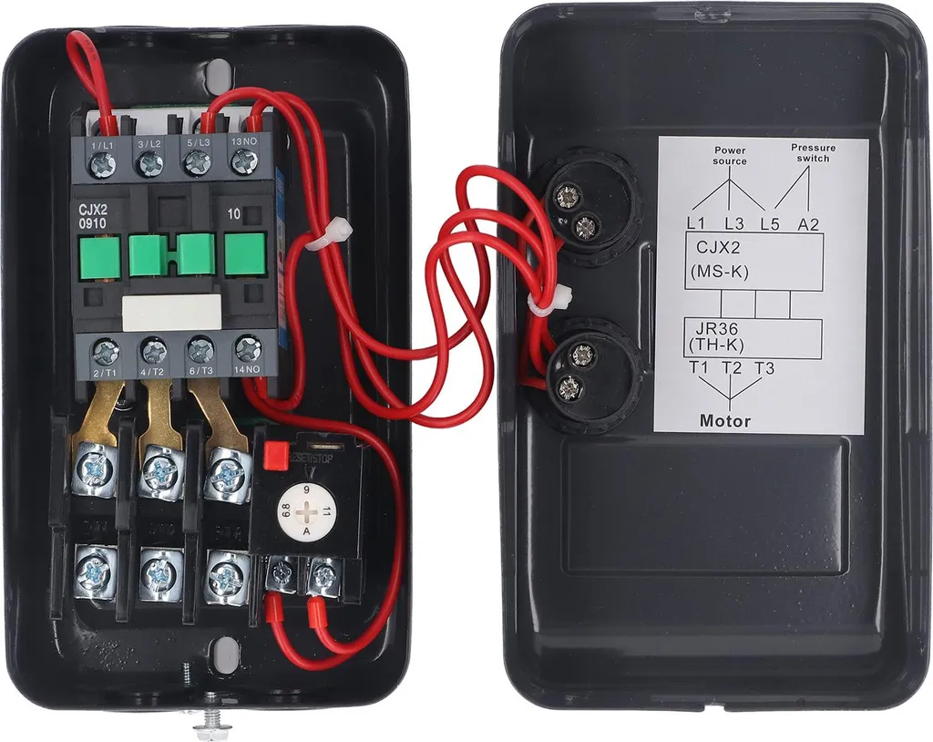Commande pour compresseur triphasé 380V et pompe hydraulique 4kW - 10