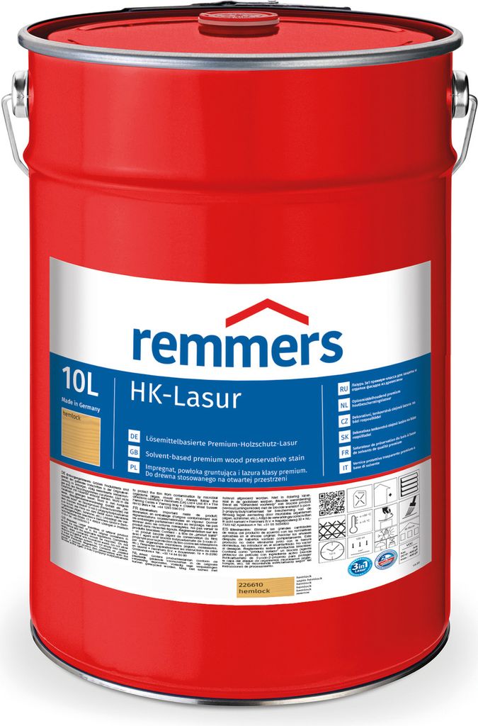 Remmers HK-Lasur 3in1 hemlock (RC-120) 10 l, Holzlasur aussen