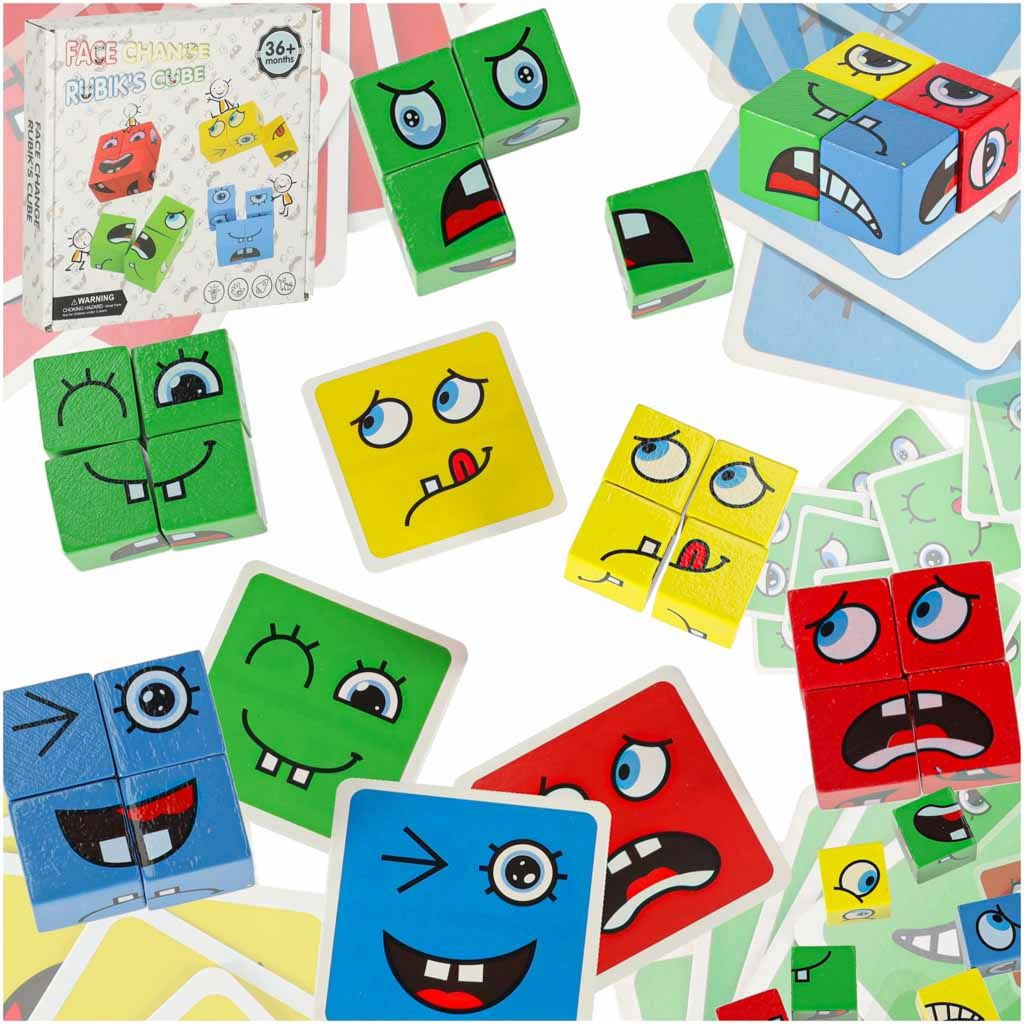 Blocs créatifs Défis montessori Changements de visage Image du produit 
