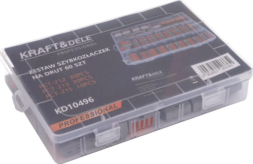 Connecteurs à Levier Rapides KD10496 Set de 60 pour Câblage Souple - 6