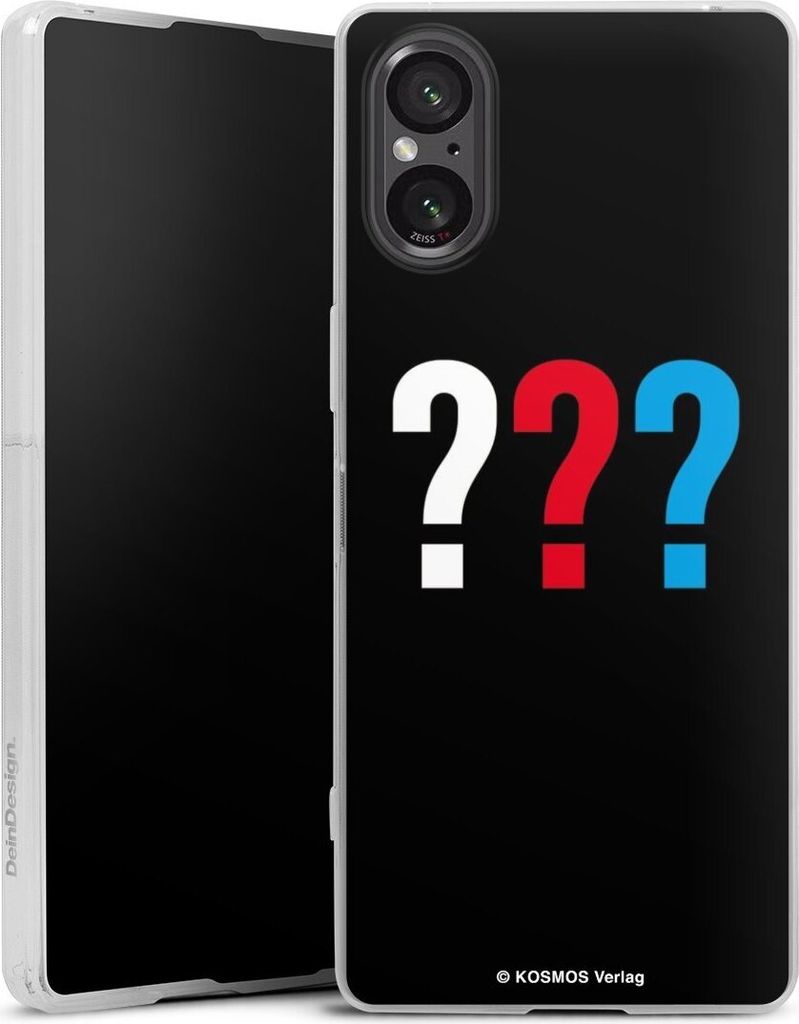 DeinDesign Slim Hülle für Sony Xperia 5 V Silikon Case Ultra Dünn Handyhülle Logo Offizielles Lizenzprodukt Die drei ???