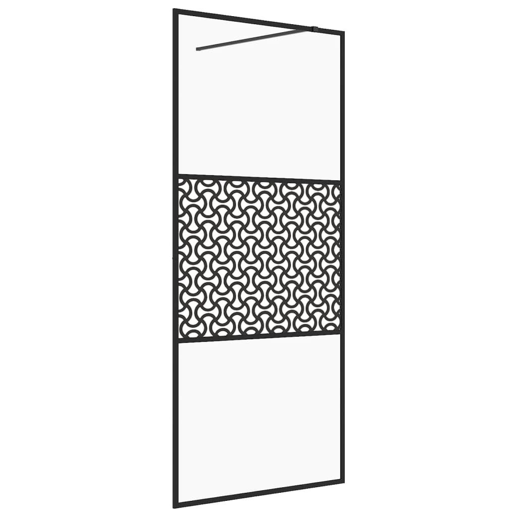 vidaXL Duschwand für Begehbare Dusche mit Klarem ESG Glas 90x195 cm