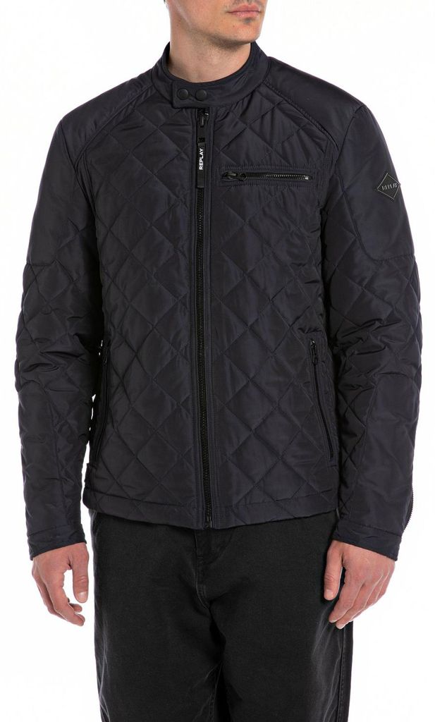 Replay Herren Steppjacke Übergangsjacke ohne Kapuze, Deep Produktbild 