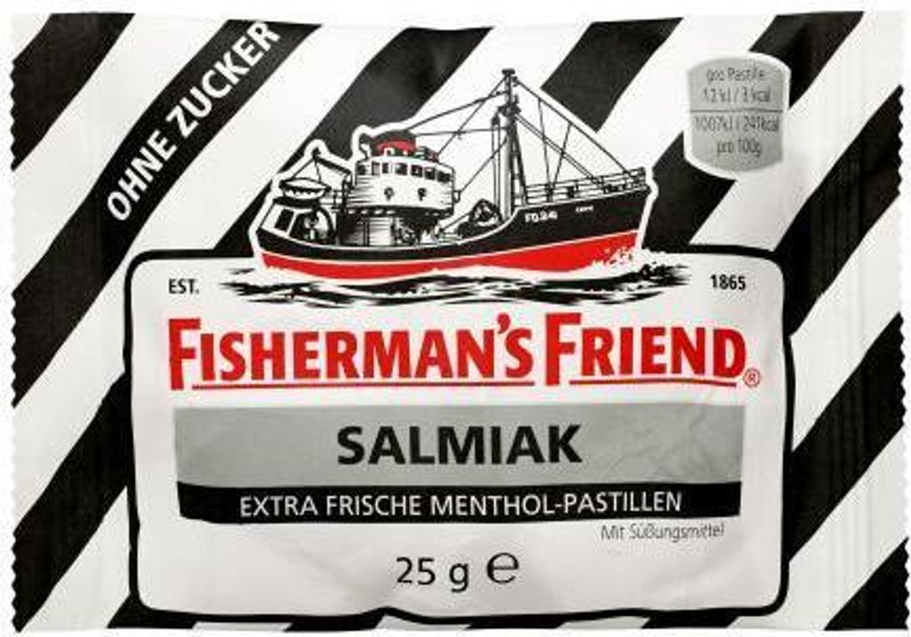 Fishermans Friend Salmiak čerstvé mentolové pastilky bez Obrázek produktu 3