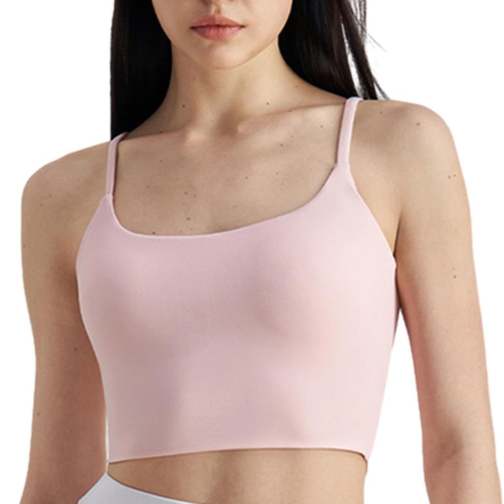 Sport-BH für Damen, verdrehter Rücken, Spaghettiträger, Bralette, herausnehmbare Polsterung, Lauf-, Fitness- und Yoga-BH, Crop-Top