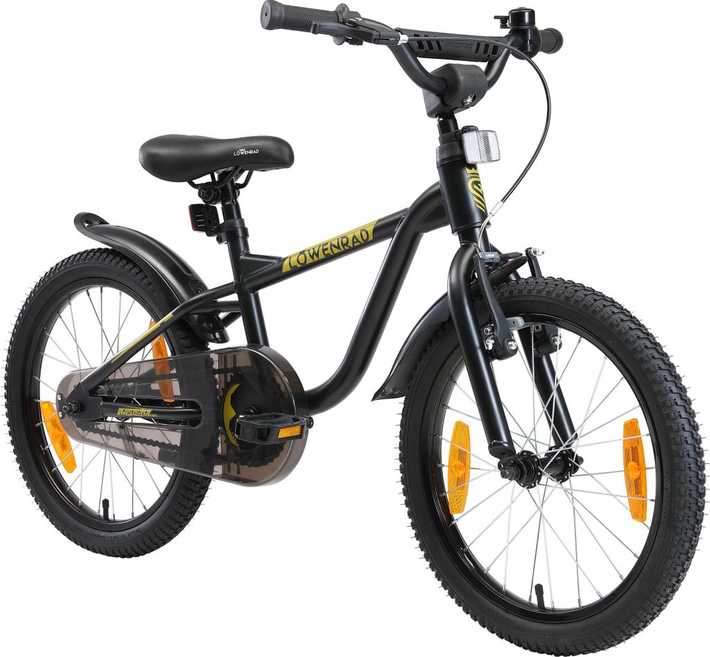 Löwenrad Kinderfahrrad 18 Zoll - Schwarz Produktbild 