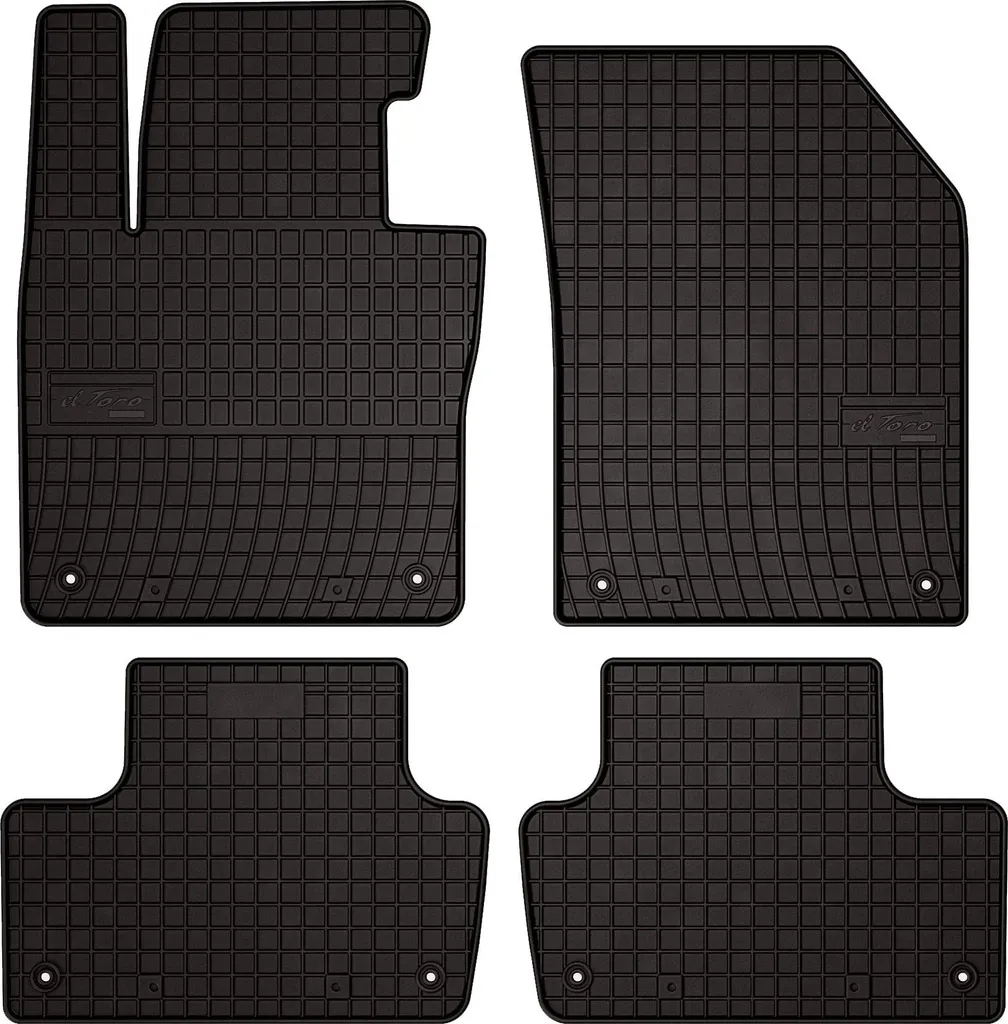 Tappetini Auto Gomma Volvo XC60 II 2017- SUV Neri | Set 4 Pezzi Su Misura