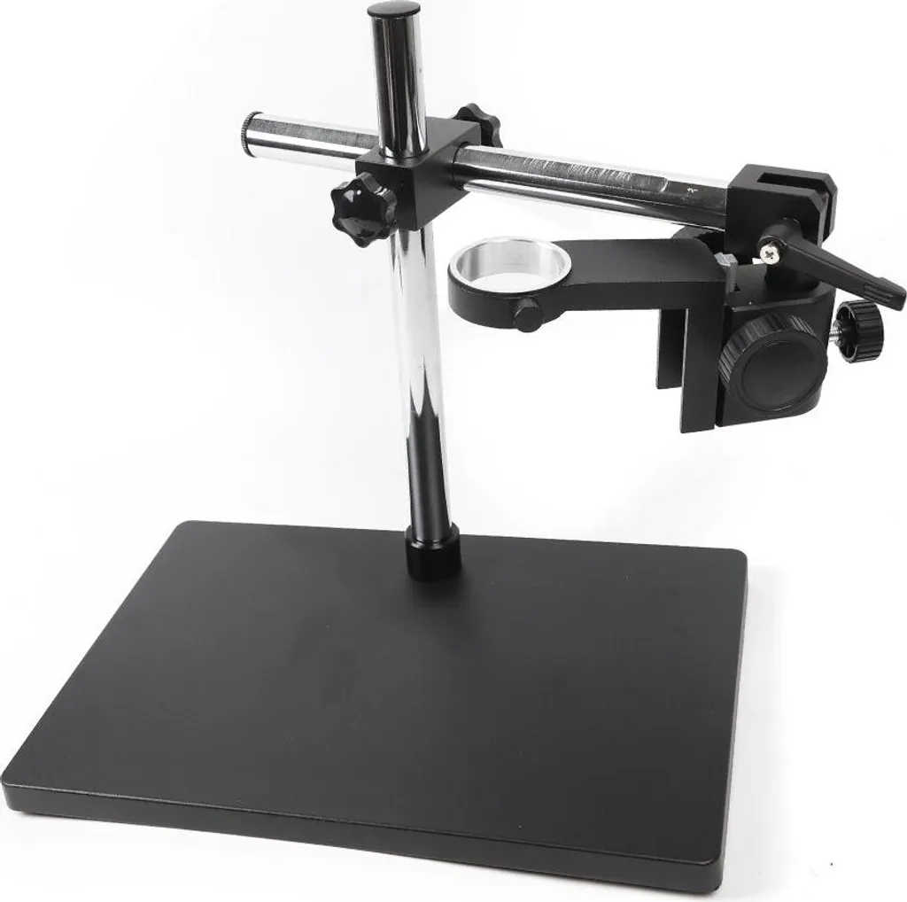 Statif microscope réglable en hauteur montage table robuste noir - 4