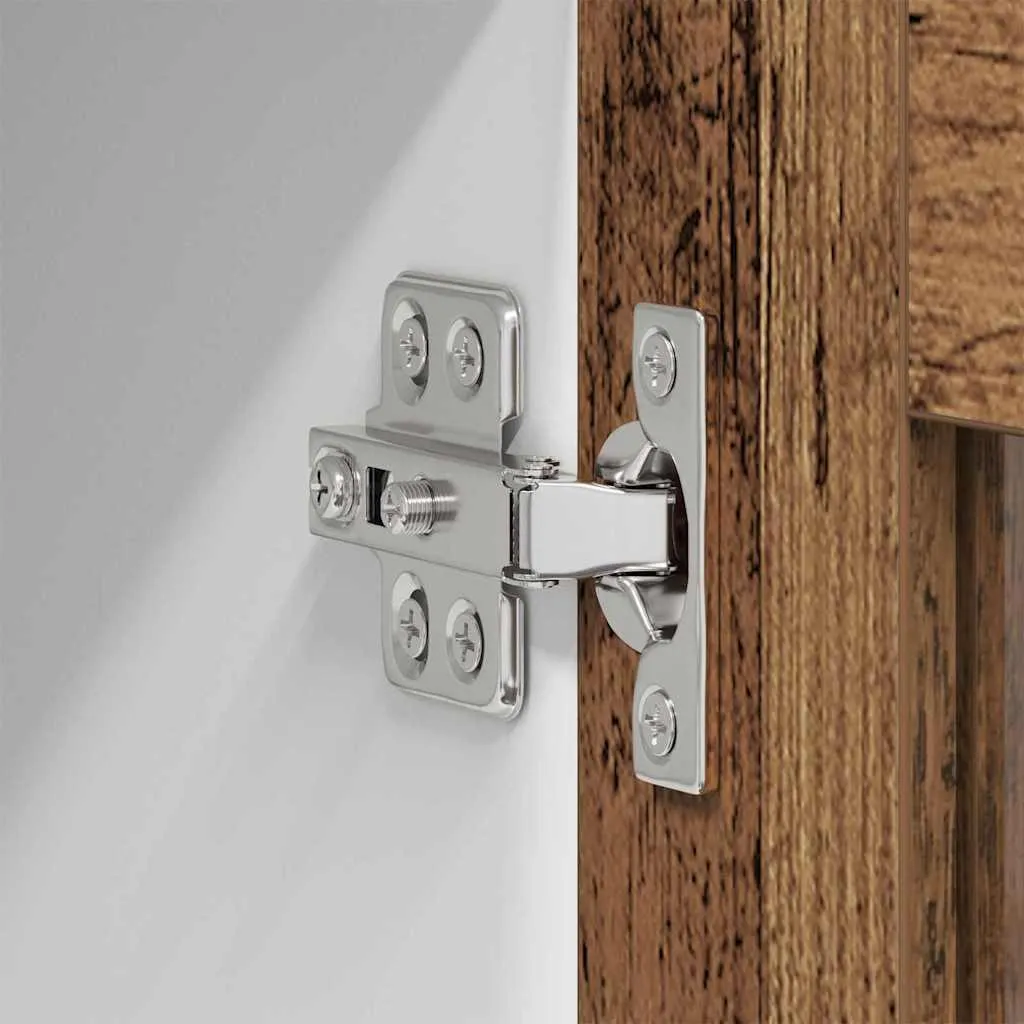 vidaXL Armadio a Muro 40x31x80 cm - Legno di Recupero per Arredo Industrial - 8