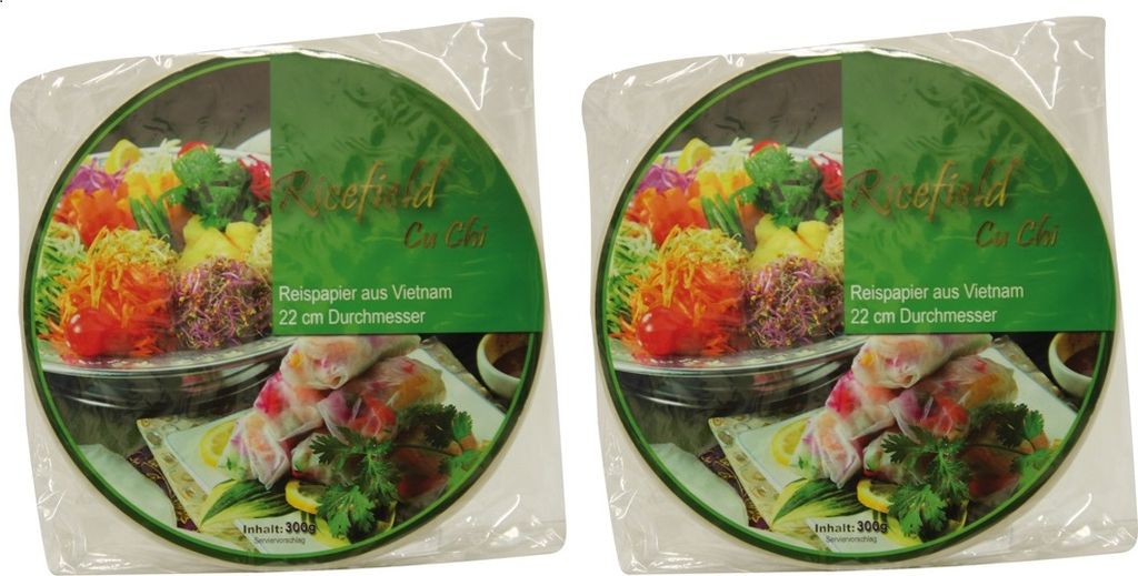 Doppelpack rundes Reispapier (2x 300g) | Ø 22cm | für Produktbild 