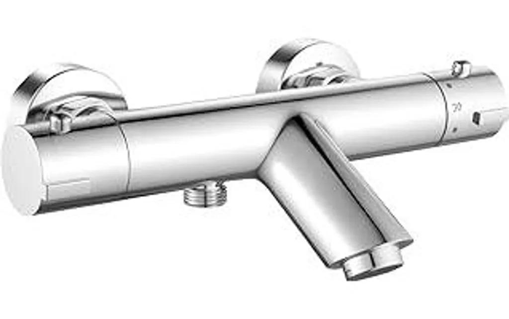 Miscelatore Termostatico Vasca Design Rotondo Cromato | 2 Utenze Top