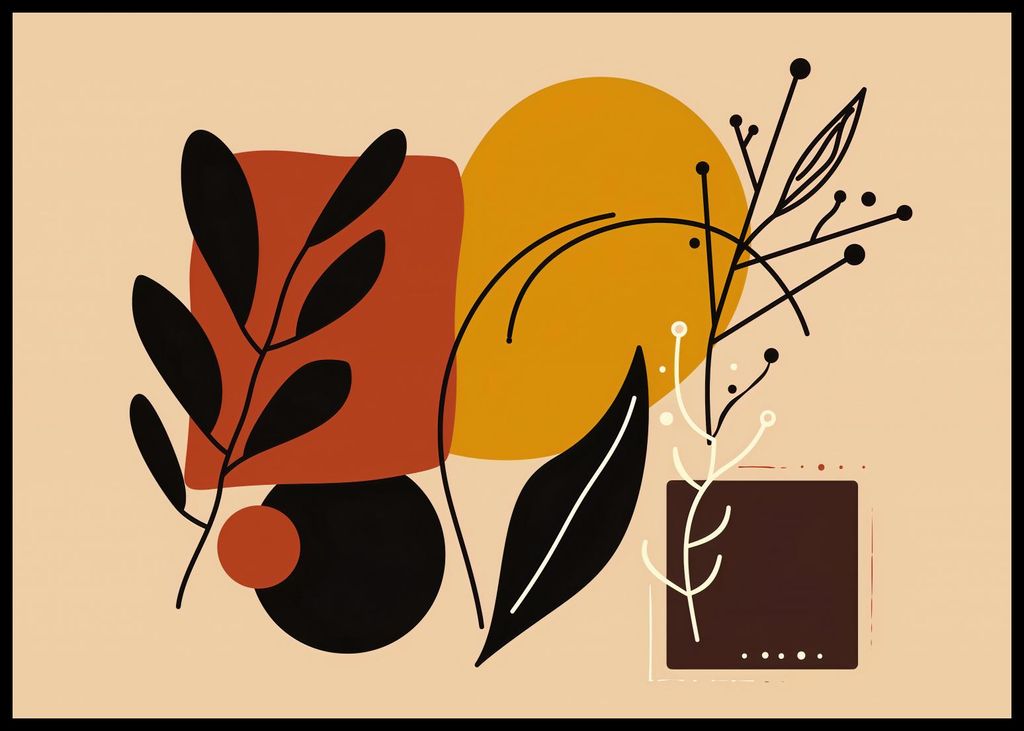 Plakat 84,1x59,4cm Warme Konturen