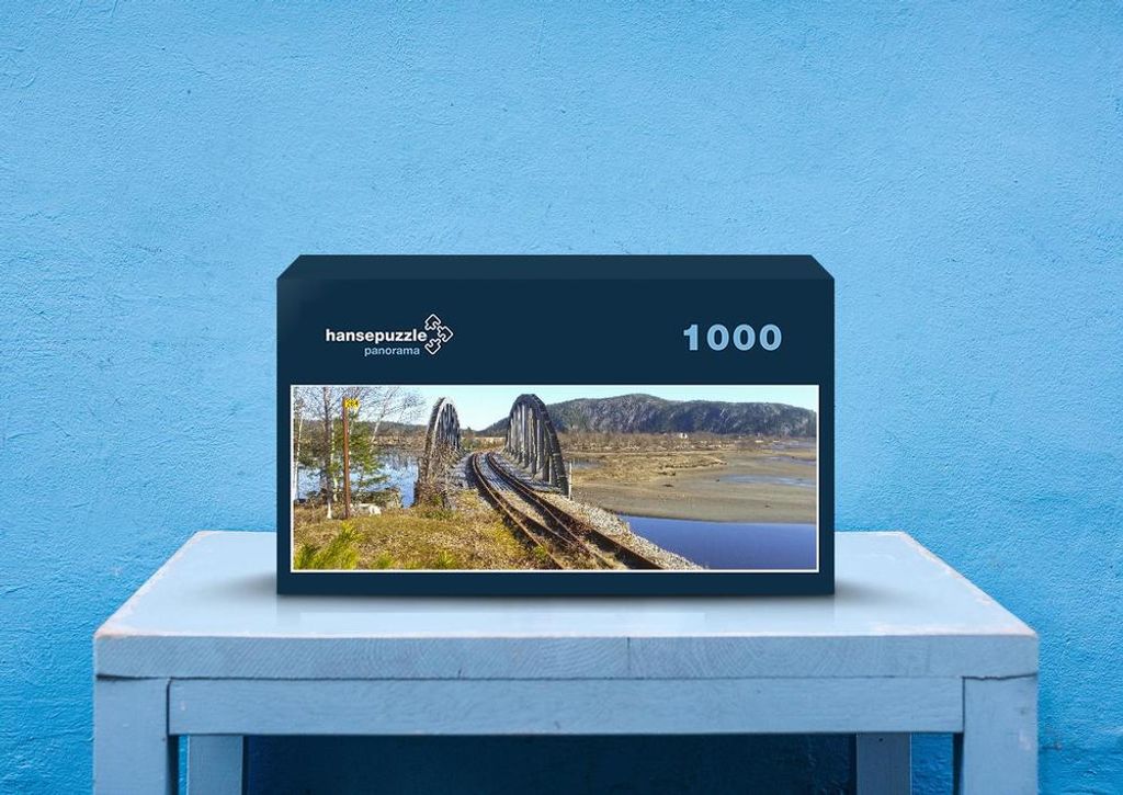 hansepuzzle 72120 - Brücke Puzzle, 1050 Teile, Hintergründe, 60,0 x 46,0cm mit hochwertiger Aufbewahrung, Kartonbox & Beutel