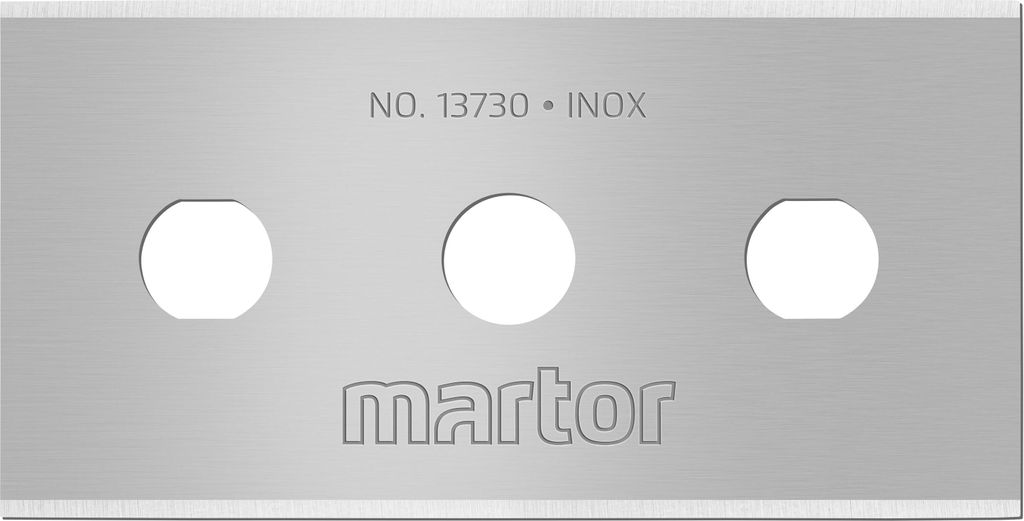 MARTOR 10 x INDUSTRIEKLINGE, Ersatzklingen Cuttermesser, Sicherheitsmesser, 22 mm, Scharf, Im Spender, 4-fach Nutzbar, NR. 13730