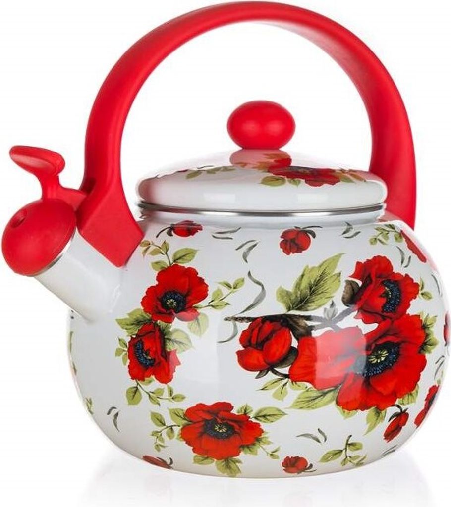 BANQUET Kanvica smaltovaná pískacia POPPY 2,2 l Obrázok produktu 