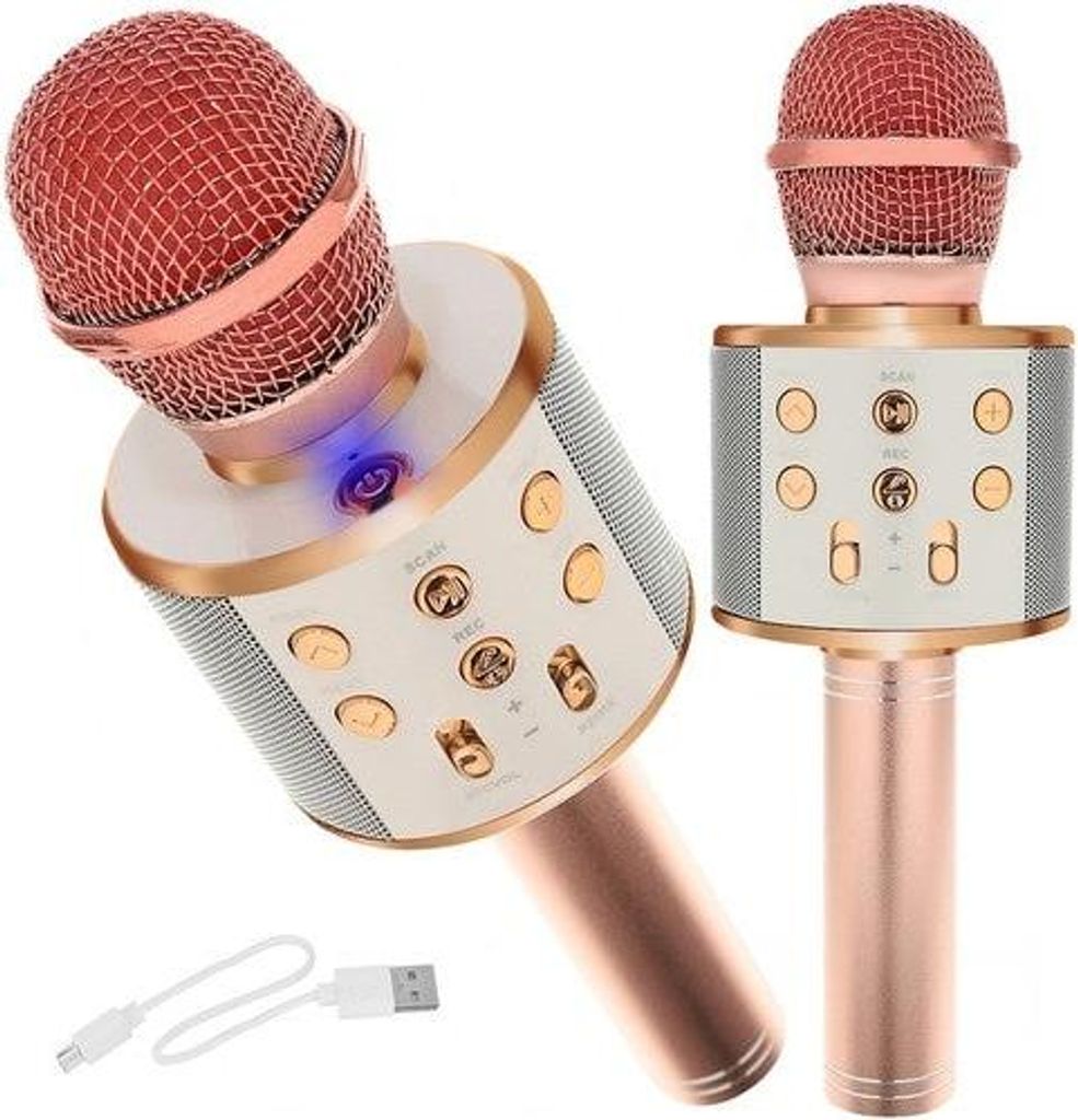 Izoxis 22190 Karaoke bluetooth mikrofón svetlo ružová Obrázok produktu 