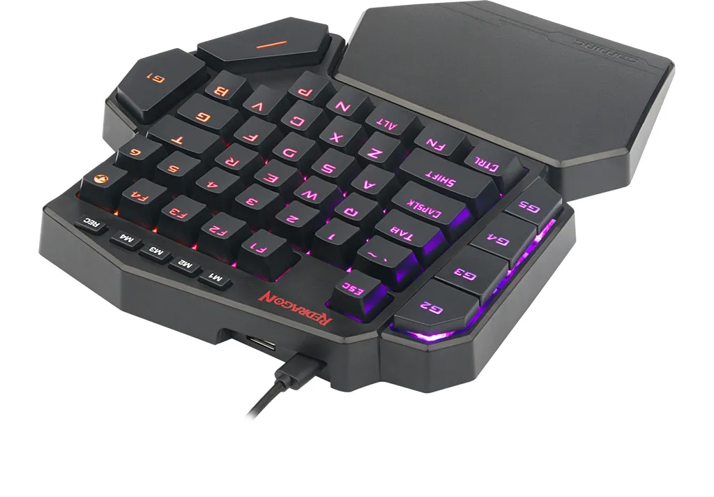 Clavier de jeu mécanique rétroéclairé RVB avec repose-main amovible