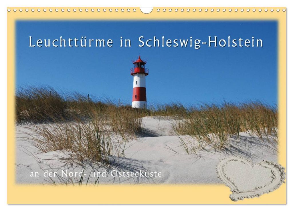 Leuchttürme Schleswig-Holsteins (Wandkalender 2027 DIN A3 quer), CALVENDO Monatskalender