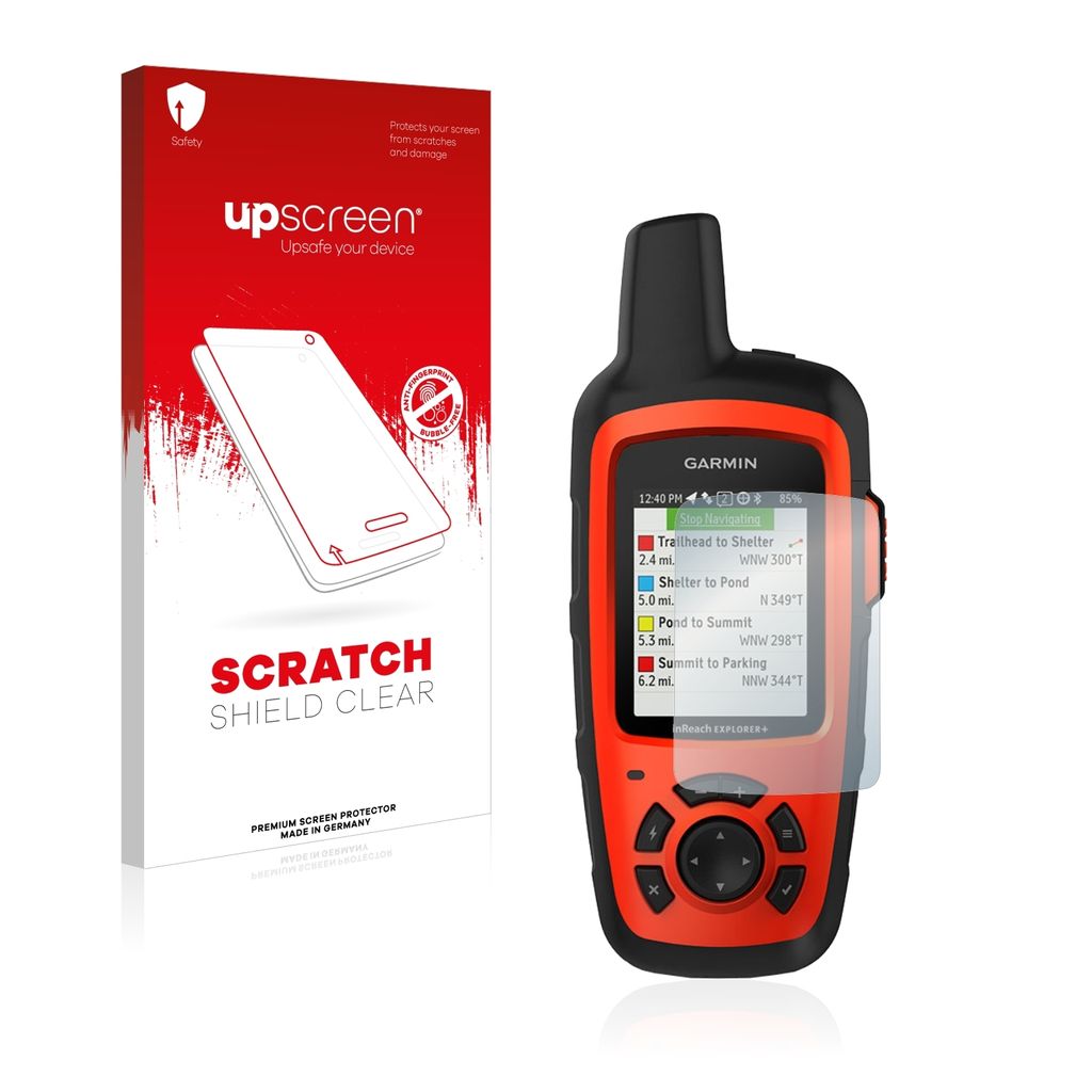 upscreen Schutzfolie für Garmin inReach Explorer+ Displayschutz Displayschutzfolie Folie Klar Transparent
