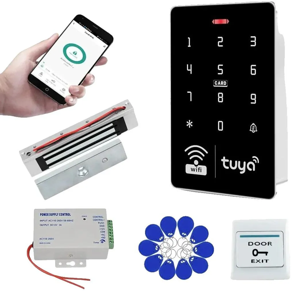 Kit3 Système de contrôle d'accès étanche avec serrure de 180 kg et App