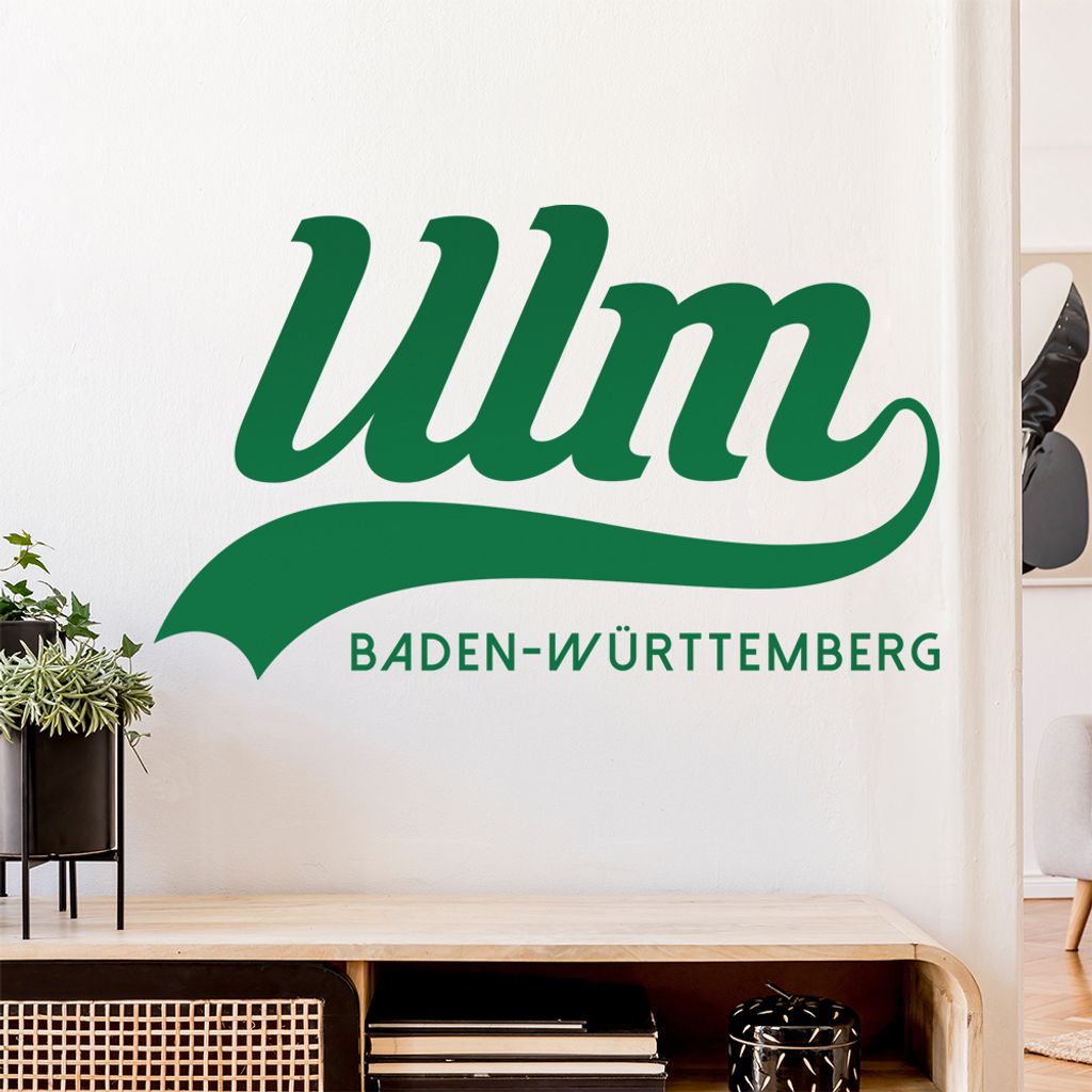 Ulm Baden-Württemberg Wandtattoo Wandaufkleber Wall Sticker - Dekoration, Küche, Wohnzimmer, Schlafzimmer, Badezimmer