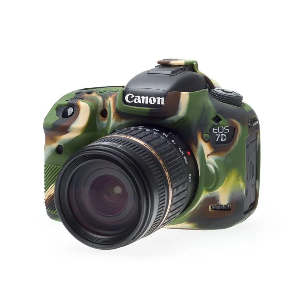 Protection Silicone Antichoc Camouflage pour Canon 7D Mark II Case