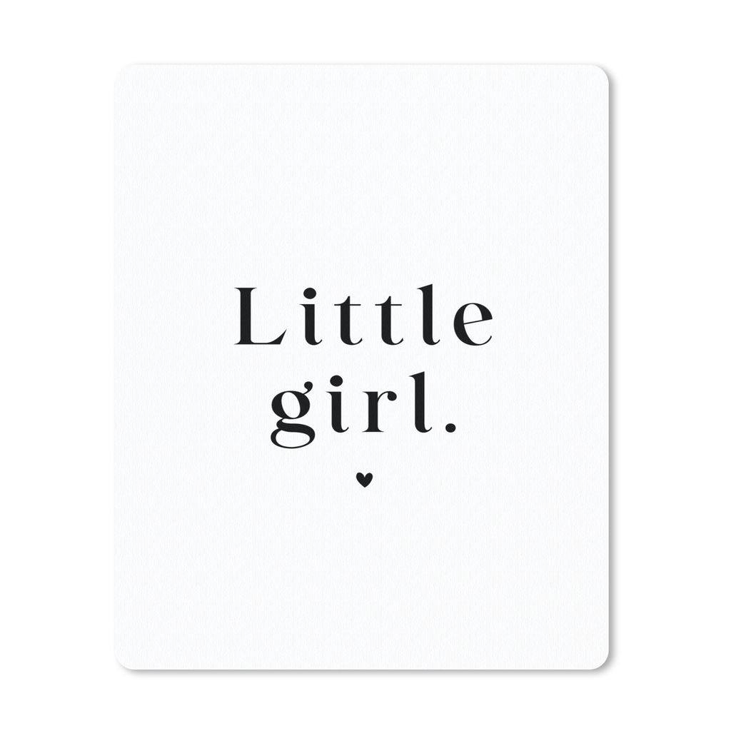 MuchoWow Mauspad Mousepad Sprichwörter - Kleines Mädchen - Kinder - Zitate 19x23 cm - Mousepads - Maus Mat - Pad - Mausunterlage - Mauspads - S...