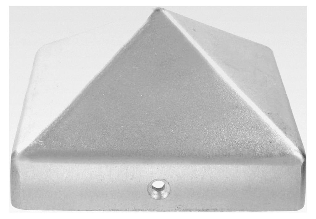 Pfostenabdeckung aus Aluminium für Pfosten 70x70 mm, blank