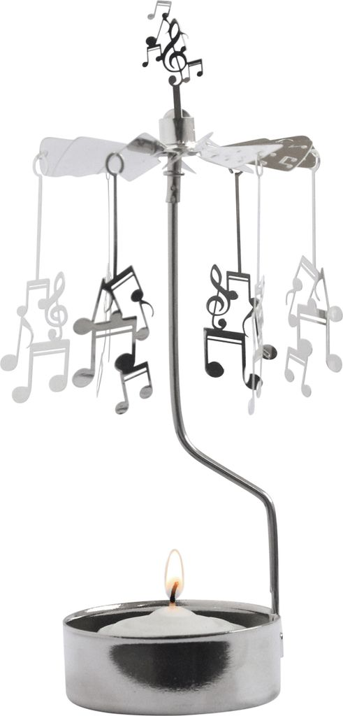 Musikalische Noten Teelichtkarussell - Pluto Design Produktbild 1
