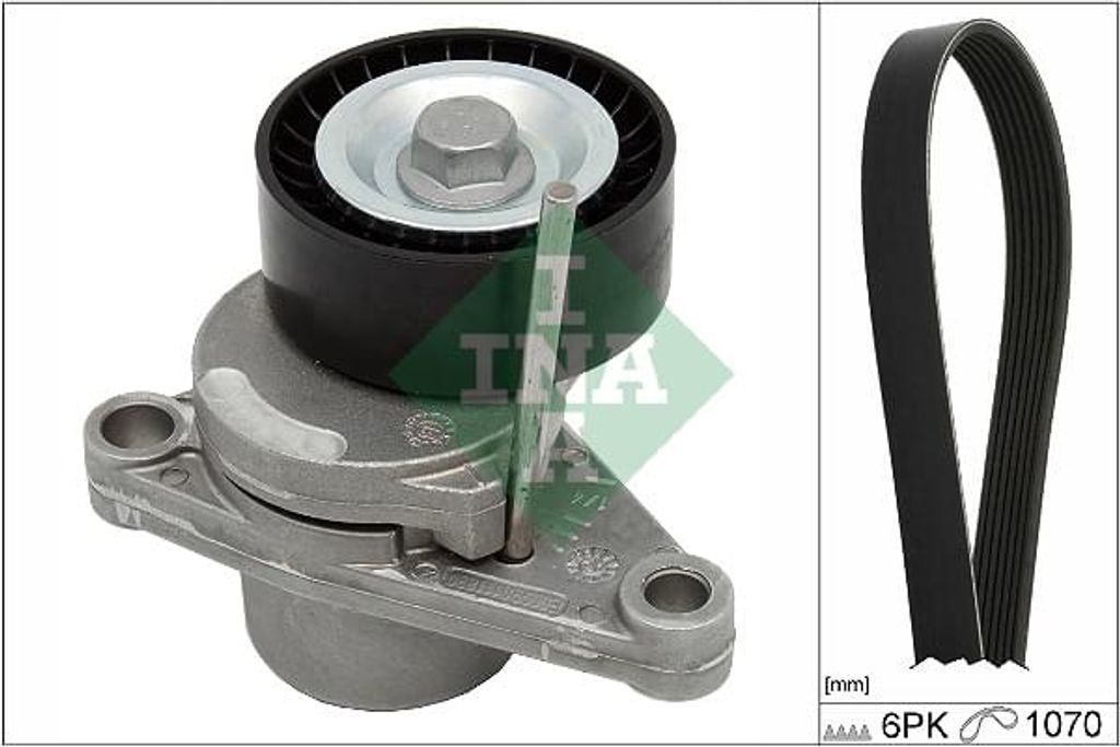 INA 529 0344 10 Keilrippenriemensatz passend für PEUGEOT 207 (WA, WC)